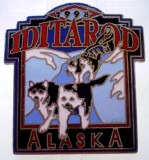 I.457 INSIGNA PIN ALASKA IDITAROD CAINI HUSKY, America de Nord