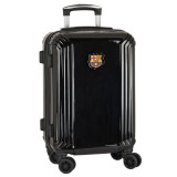 Cumpara ieftin Valiza-Troller FC Barcelona, ABS, 4roti, 55cm, negru