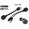 Cablu PoE Pasiv UTP + Alimentare DC 2.1mm, Negru - Camere Supraveghere, DVR, NVR, Transmisie Video &amp; Alimentare