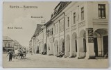 BISTRITA , NASAUD , HOTELUL CENTRAL si KORNMARKT , CASE IN ZONA CENTRALA , CU MAGAZINE LA PARTER , CARTE POSTALA , 1917