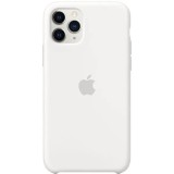 Cumpara ieftin Husa pentru iPhone 11 Pro Silicon + Microfibra Alb