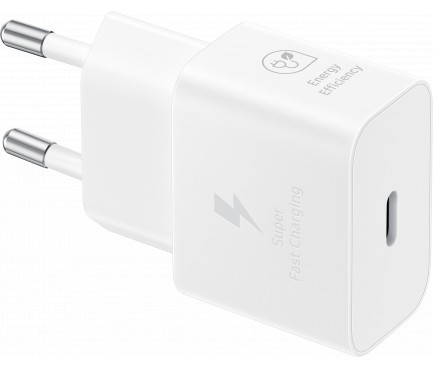 Incarcator retea Samsung, 1xUSB-C Power Delivery 25W, EP-T2510NWEGEU, Alb