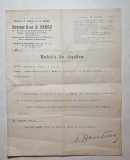 Buletin de analiză medicală original din 1922 &ndash; Laborator Dr. P. Dănilă &amp; A. Stroe, București