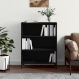 VidaXL Bibliotecă, negru, 69,5x32,5x90 cm, lemn compozit