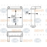 Radiator incalzire interior MERCEDES SPRINTER 3-t caroserie (903) (1995 - 2006) HELLA 8FH 351 312-521