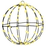 vidaXL Bola cu 96 LED Alb cald 30 cm Metal 42019105