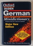 OXFORD DUDEN , GERMAN MINIDICTIONARY , GERMAN - ENGLISH / ENGLISH - GERMAN by GUNHILD PROWE and JILL SCHNEIDER , 1987 *FORMAT REDUS