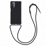 Husa pentru Motorola Moto G41 / Moto G31, Silicon, Negru, 56997.01, kwmobile, Textil, Carcasa