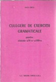 Culegere Exercitii Gramaticale Clasele IV-VIII Olga Chitu Editura Coresi 1992 Carte Pentru Elevi