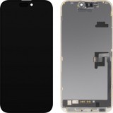 Display cu Touchscreen MP compatibil cu Apple iPhone 16 Pro Max, cu Rama, Versiune Soft OLED FHD Diagnostic, Negru