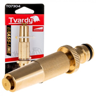 Duza dreapta reglabila pentru furtun Brass-Line, Tvardy T07304 foto
