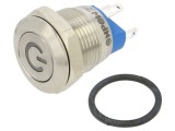 Comutator anti-vandalism ONPOW Poz: 2 SPST-NO 2A/36VDC IP65 verde