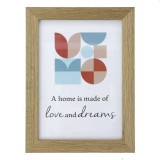 Rama foto enid 10x15 cm design clasic suport fixare birou lemn natur, ProCart