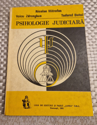 Psihologie judiciara Nicolae Mitrofan foto