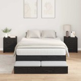 VidaXL Cadru de pat cu depozitare Stejar negru 226.5 x 120 x 31.5 cm