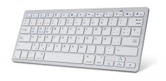 Tastatura Bluetooth fara fir SENGBIRCH alba - RESIGILAT foto
