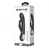 Vibrator Iepuras Pretty Love Carina, Silicon, 19cm, Reincarcabil USB, Rezistent la Apa