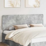 vidaXL Tăblie cap cu headboard Gri din beton 180 cm Lemn compozit 887850