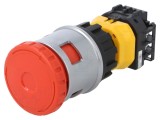 Comutator Siguranță IDEC 30mm 2 NC x 3 NO Roșu Poz. I Stabil