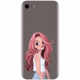 Husa silicon pentru Apple Iphone 5c, Cute Girl