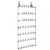 Cumpara ieftin Suport pentru pantofi suspendat, argintiu, 66x13x139 cm