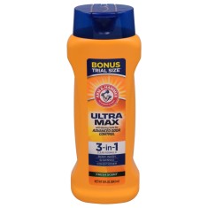 Gel de Dus 3 in 1, Arm &amp;amp; Hammer, Ultra Max, Body Wash, Curatarea Corpului, Parului si Barbii, 354.8m