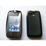 Husa Silicon TPU Neagra Huawei Ascend Y220 - Protectie Premium
