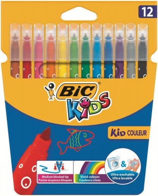 Bic Markere Colorate Ultralavabile 12 Buc 36003413 foto