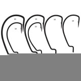 Carlig Ultrapoint BLN Offset 5Buc/Plicic Nr6/0, Mustad