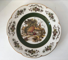 * Farfurie portelan Ascot Service Plate by Wood and Sons England 27cm diametru foto