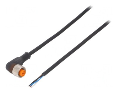 Cablu Conectare M12 4P Unghi 5m 4A -25&amp;divide;80&amp;deg;C foto