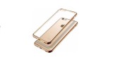 Husa iPhone 7 Plus MyStyle Auriu, Placata Gold, Silicon, Protectie Socuri, Zgarieturi, Praf