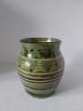 Vas ceramic / vaza de lut, vintage, model traditional taranesc rustic, vas pentru smantana, 16cm inaltime