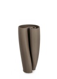 Cumpara ieftin Vaza flori ceramica taupe Maeli 13x26.5 cm