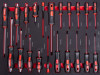 Sertar Strend Pro S239, 21 de bucăți, șurubelnițe, pentru cărucior de atelier