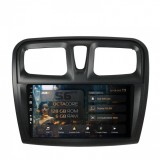 Navigatie Dacia Logan Sandero 6GB RAM Android 13 Octacore Slot Sim 4G DSP GPS Wi-FI Carplay Android Auto USB Bluetooth Waze Touchscreen 9 Inch