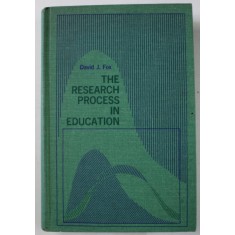 THE RESEARCH PROCESS IN EDUCATION by DAVID J. FOX , 1969 , LIPSA UN FRAGMENT DIN PAGINA DE TITLU *