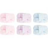 Brushworks Pastel Microfibre Wrist Wash Bands brățară absorbantă pentru spălarea feței 6 buc