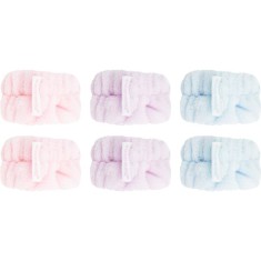 Brushworks Pastel Microfibre Wrist Wash Bands brățară absorbantă pentru spălarea feței 6 buc