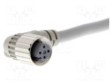 Cablu pentru senzori și automatizări OMRON M12 4 pini unghi mamă