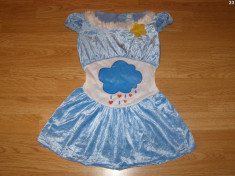 costum carnaval serbare animal urs care bear grumpy pentru copii de 6-7 ani foto