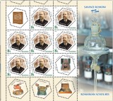 ROMANIA 2025 SAVANTI ROMANI - PETRU PONI - Minicoala cu 7 timbre + 2 viniete + 3 tabs-uri LP.2509 MNH**, Nestampilat