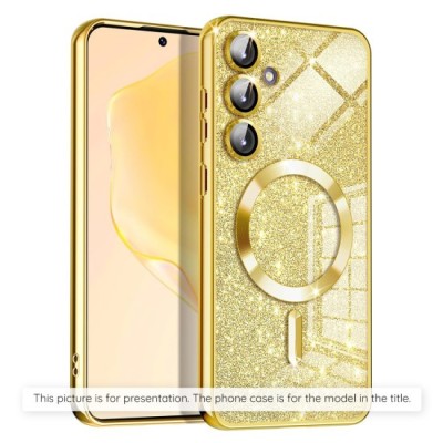 Husa pentru Samsung Galaxy A36 5G - Techsuit Luxury Glitter MagSafe - Gold foto