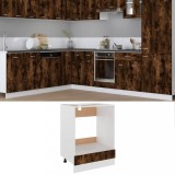vidaXL Dulap pentru cuptor stejar fumuriu 60x46x81,5 cm lemn compozit