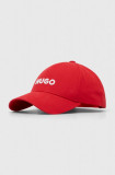 Cumpara ieftin HUGO șapcă de baseball din bumbac culoarea roz, cu imprimeu 50496033