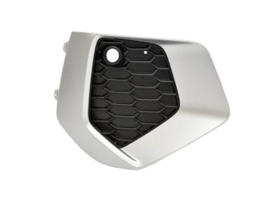 Grila bara protectie, spoiler Audi A3 (8y), 04.2020-, montare fata, dreapta, nichel; gaura senzor parcare, RapidAuto foto