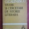 George Calinescu - Studii si cercetari de istorie literara