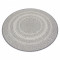 Covor rotund sisal Flat 48837637 Boho, tresă gri, cerc 120 cm