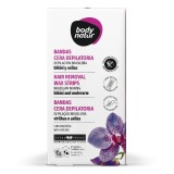 Benzi depilatoare pentru zona bikini si axila, 12 benzi+2 servetele post-epilare, Body Natur