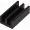 Radiator extrudat, aluminiu, 19mm x 10mm, neagra, FISCHER ELEKTRONIK - ICKSMDG19SA